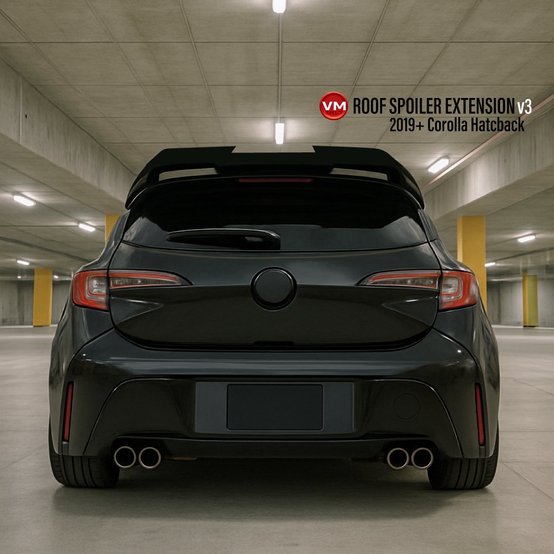 Spoiler Extension for the Toyota Corolla Hatch-Back e210 2019+